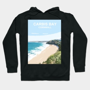 Carbis Bay St Ives Bay Cornwall. Cornish gift Hoodie